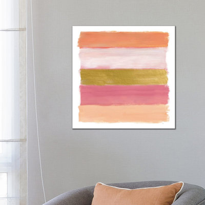 Brush Strokes by Nan - Wrapped Canvas Print