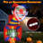 5 Ft Halloween Inflatable Clown Blow up Circus Clown Box Decoration with LED Lights