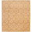 Tapis de la zone en laine beige/brune 8 pi 1 po x 8 pi 8 po one-of-kind-noué la 2010 Herland