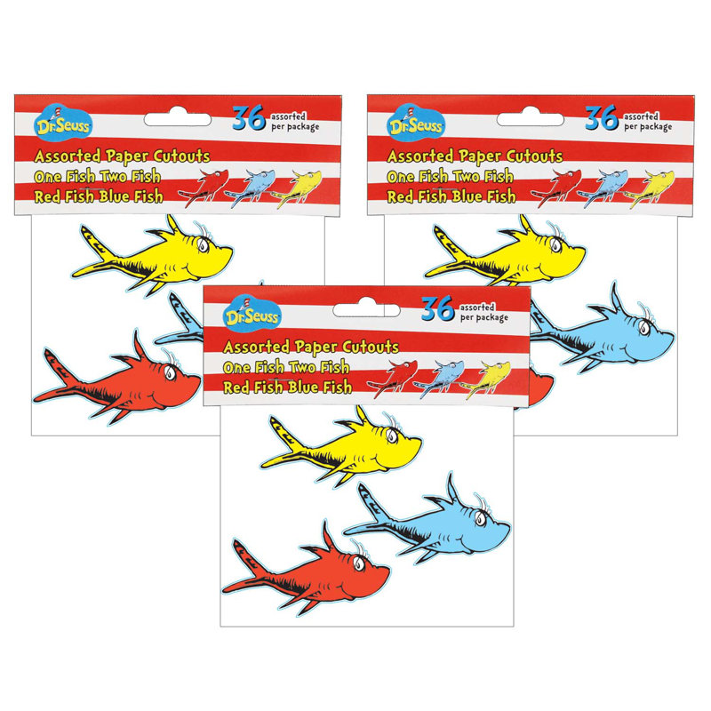 Poissons découpés dans du papier