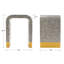 Ensemble de 2 tables d'appoint modernes au design arqué innovant-115047280