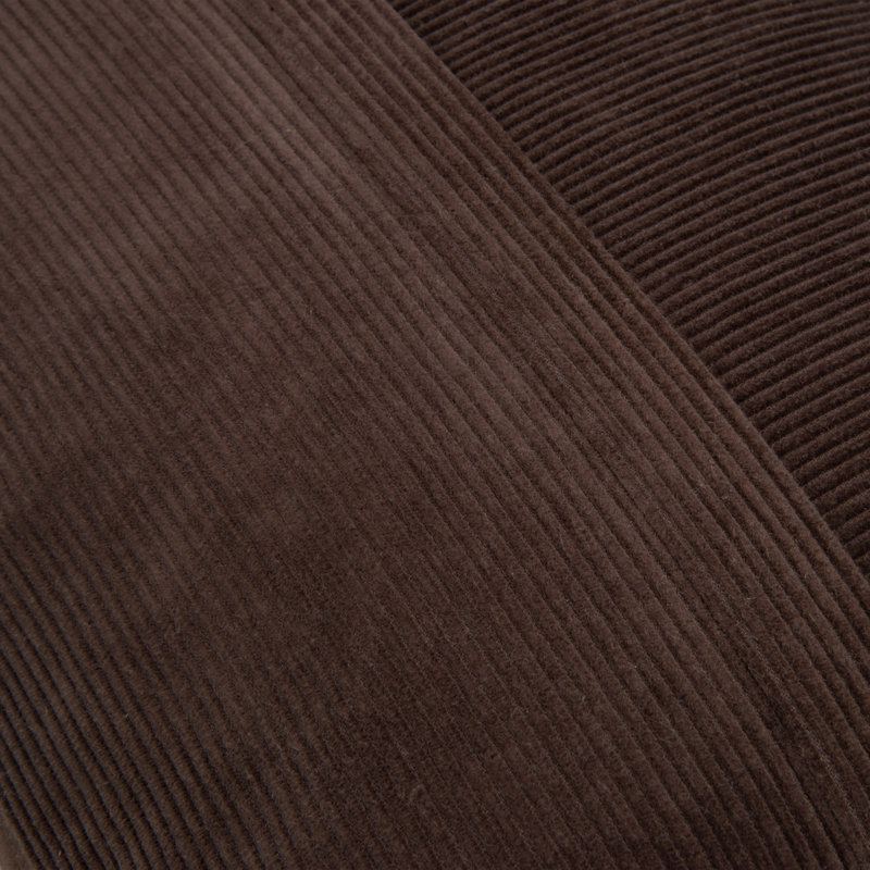 Coussin en coton Brockett, Marron foncé