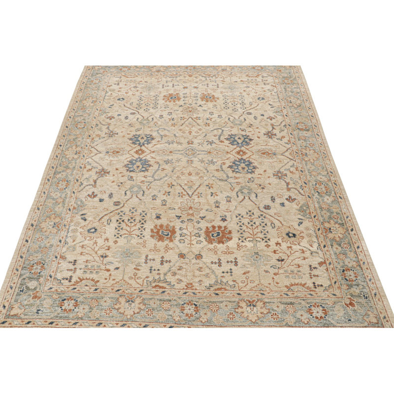 One-of-a-Kind Hand Knotted Area Rug, Rectangle 9' x 12'5"