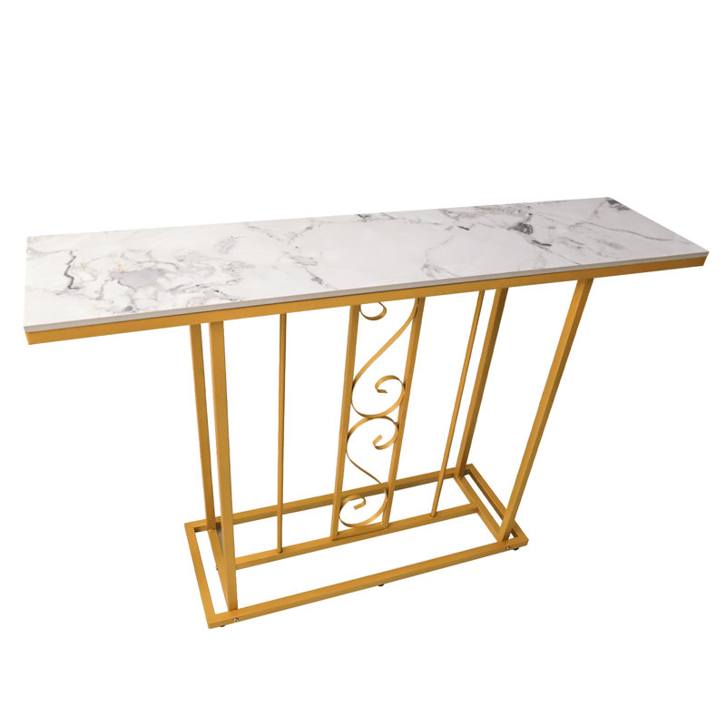 Ahsoka 40cm Stone Top Console Table