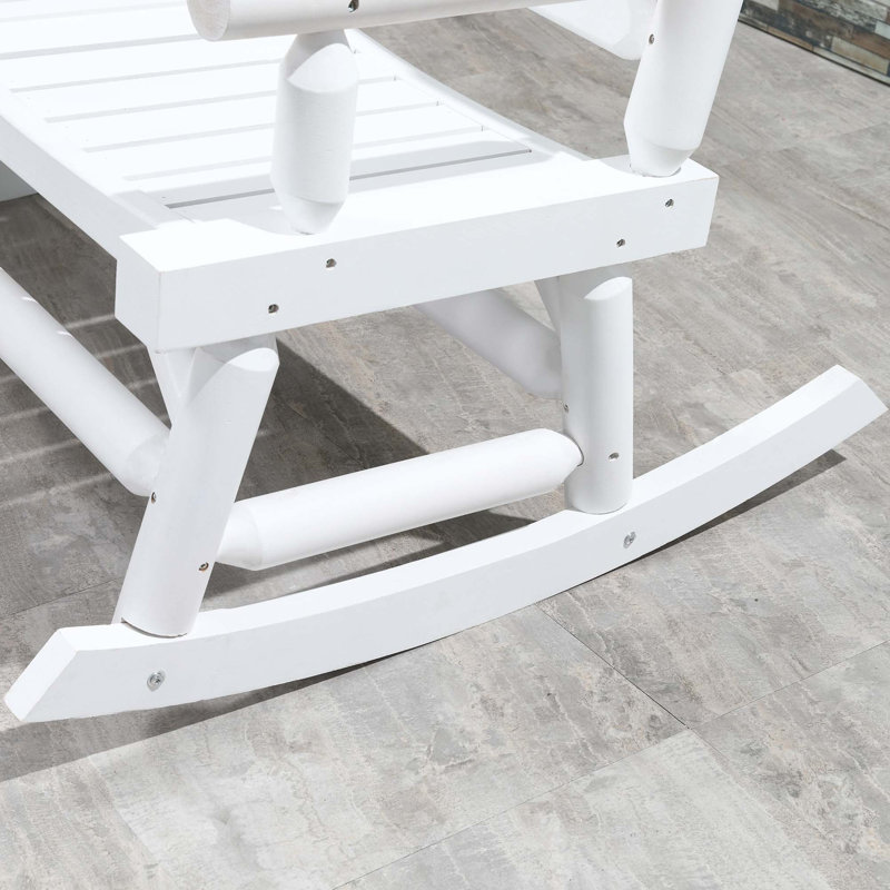 Causeuse à bascule robuste à bûches avec larges sièges confortables