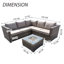 Airalynn Rattan Wicker 5 - Person Seating Group with Cushions-193874200-193874201