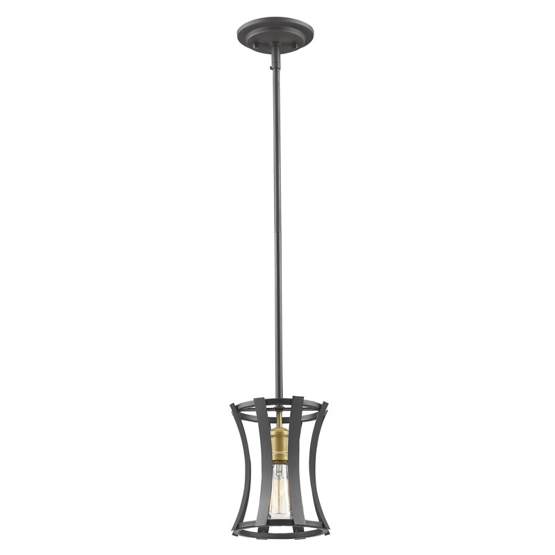 Luminaire suspendu cylindrique 1 lumière Gerling