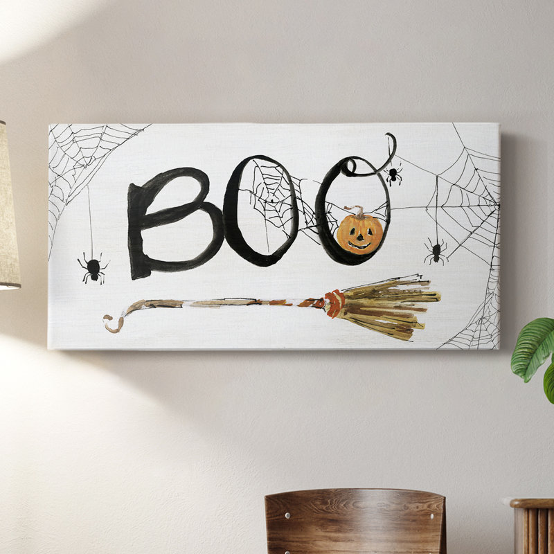 Toile tendue avec châssis «Boo», H 16 po x l 32 po