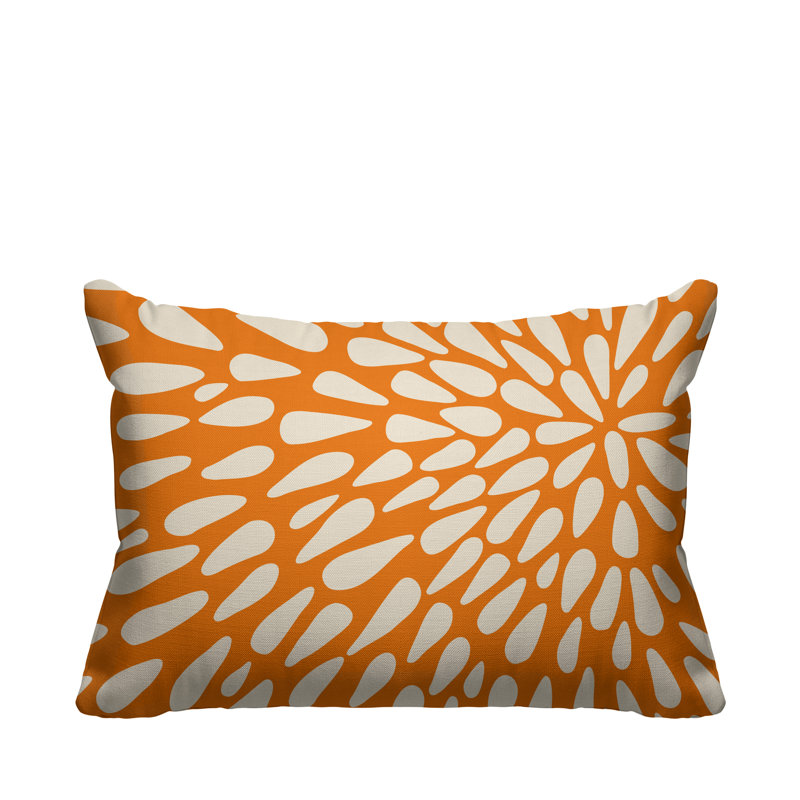 Housse de coussin d'extérieur et insert, Orangé