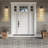 Modern LED Outdoor Wall Sconce Bubble Crystal Weatherproof Black