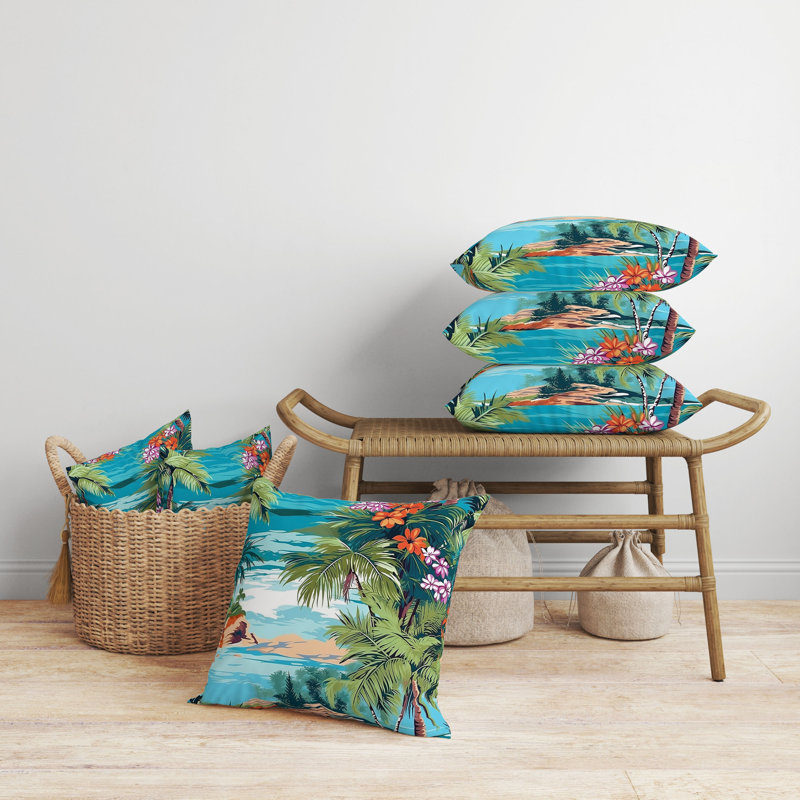 Coussin Oceanic Opulence, Broadcloth, H 26 po x l 26 po