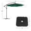 Offset Patio Umbrella 10Ft Cantilever Outdoor Umbrella with Base Included Canopy with Heavy-Duty Steel Ribs and Vertical Tilt by Pure Garden (Green)-147838604