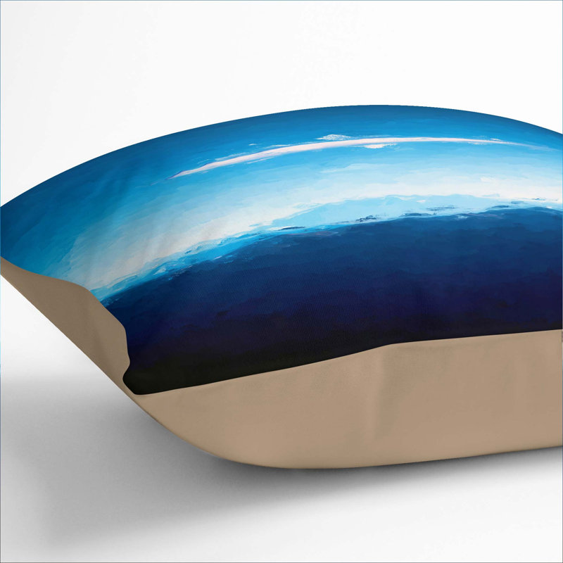 Mountain Cloud Cushion with Filling, 40cm H x 40cm W x 15cm D, Stone
