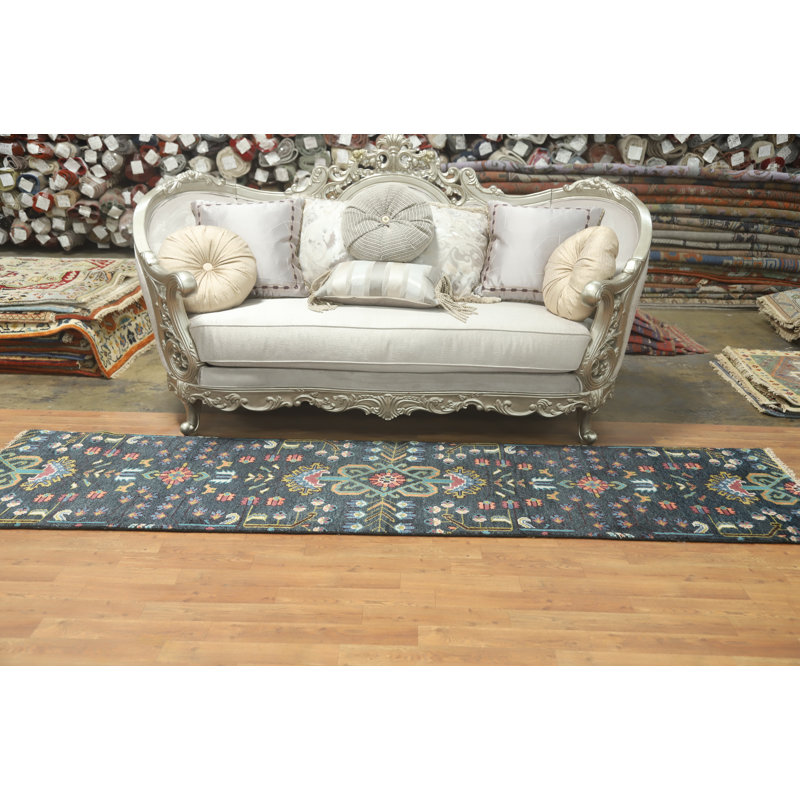 Handmade Traditional Ziegler Wool Runner Rug 2x10