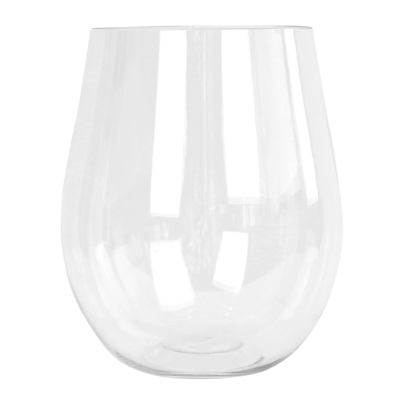Argon Tableware 600ml Reusable Plastic Stemless Wine Glasses - Set of 6