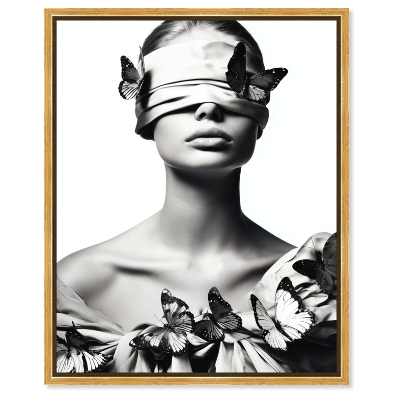 Silent Visionary II Print by Oliver Gal, 16"H x 20"W, Gold Floater Frame
