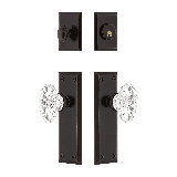 Nostalgic Warehouse New York Entry Set with Chateau Crystal Knob