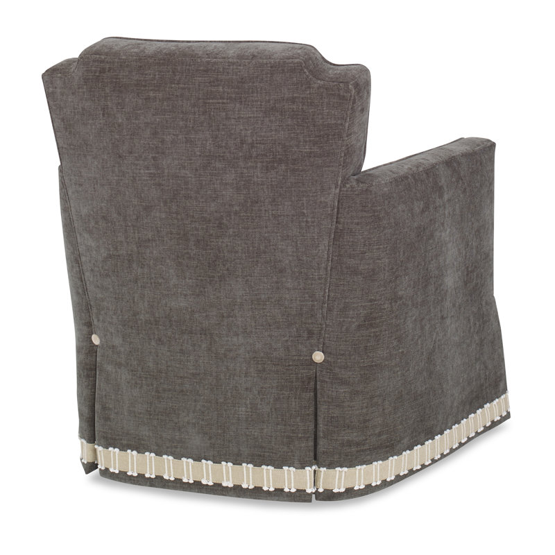 Elise Swivel Armchair, Margaret Mahogany Polyester Blend