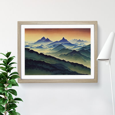 Cool Mist Mountains Vol.1 - Framed Print