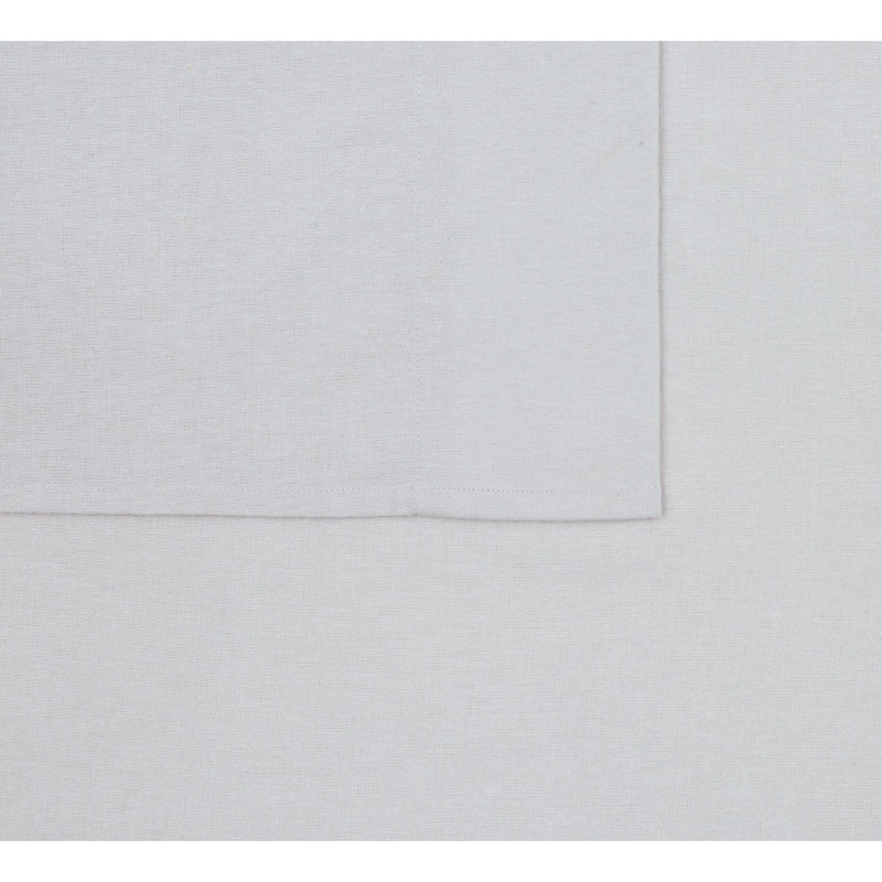 Solid Grey Queen Cotton Flannel Sheet Set