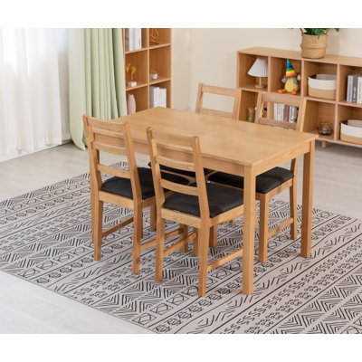 4 - Person Solid Oak Dining Set