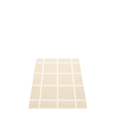 Ada Geometric Area Rug in Cream/White