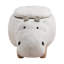 Broadbent 62cm Wide Faux Leather Novelty Solid Colour Ottoman with Storage-660404257