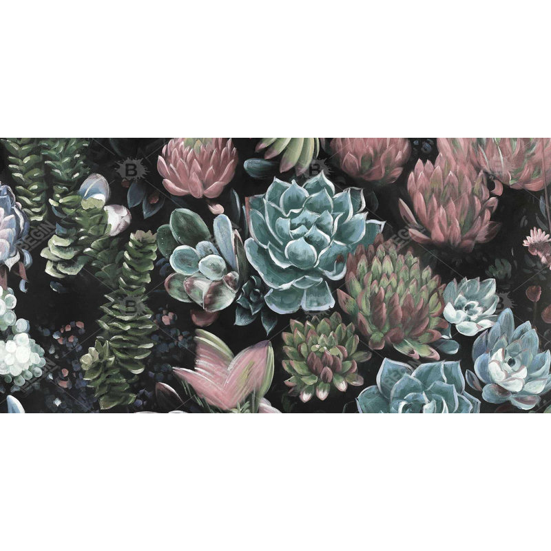 Succulent set - 15.75"x31.50" Desk mat