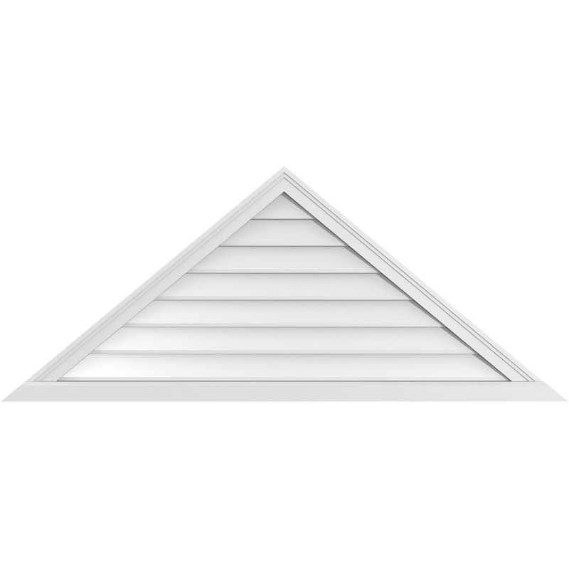 Ventilateur à pignon en uréthane non fonctionnel à fixation triangulaire brun clair 12/12, H 30,875 po x l 74 po x P 1 po