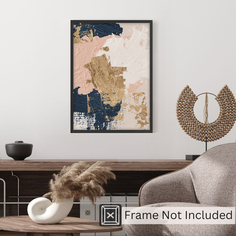 «Abstract Abstract Elegance II», reproduction d'art moderne sans cadre, H 36 po x l 24 po