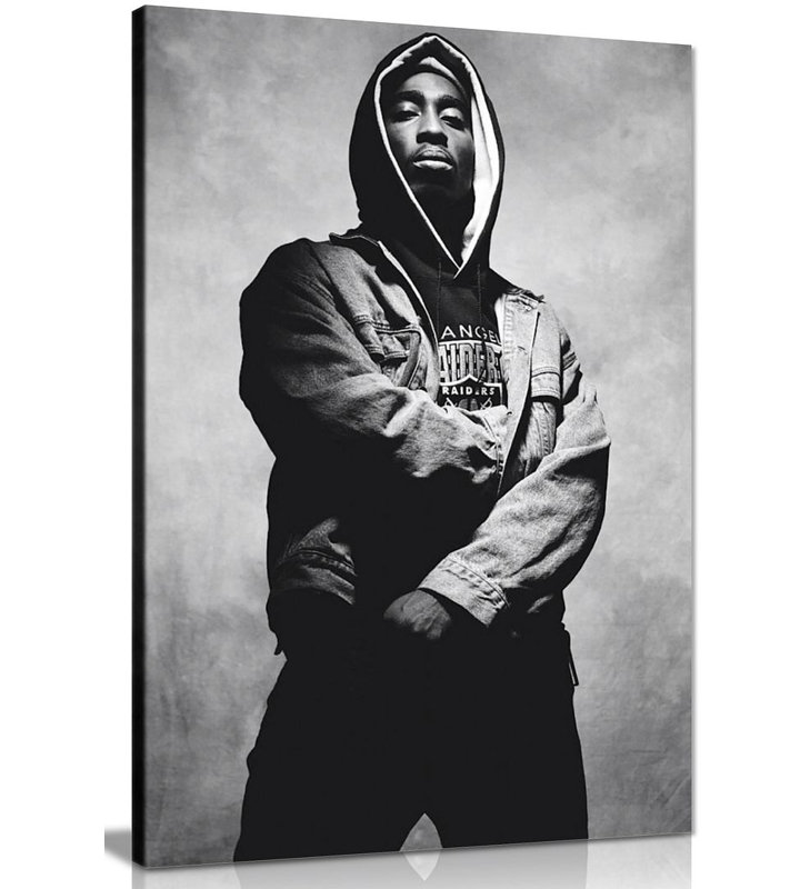 Tupac Shakur 2Pac - Wrapped Canvas Print, 76cm H x 51cm W
