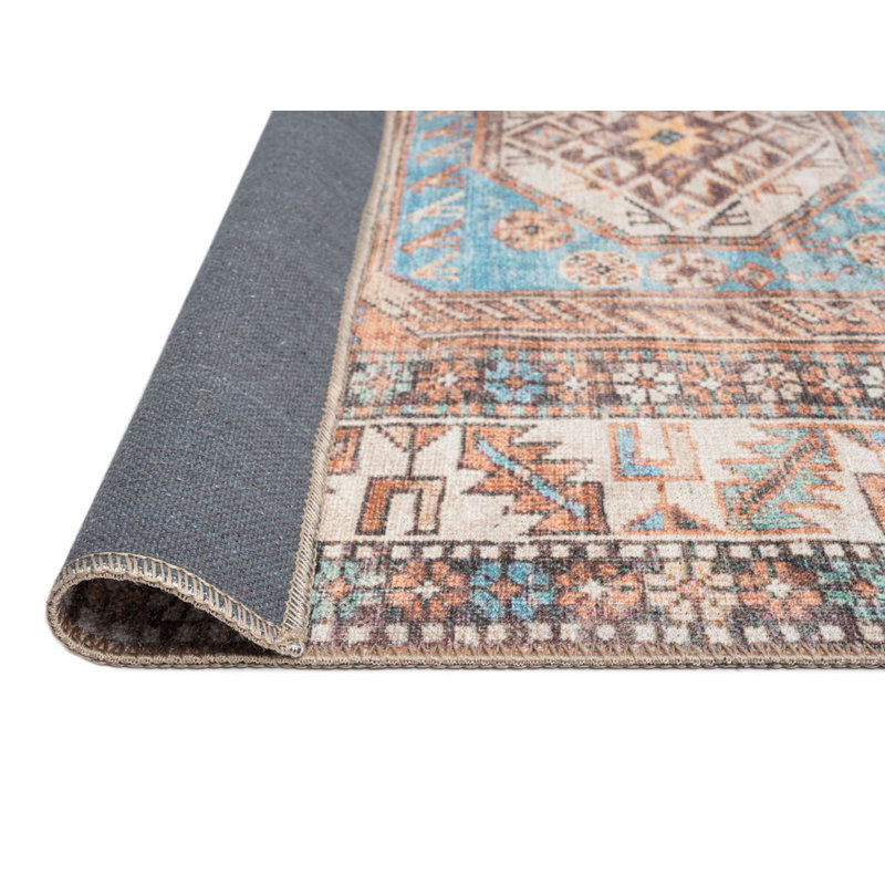 Washable Oriental Indoor Rug, Rectangle 5' x 8'