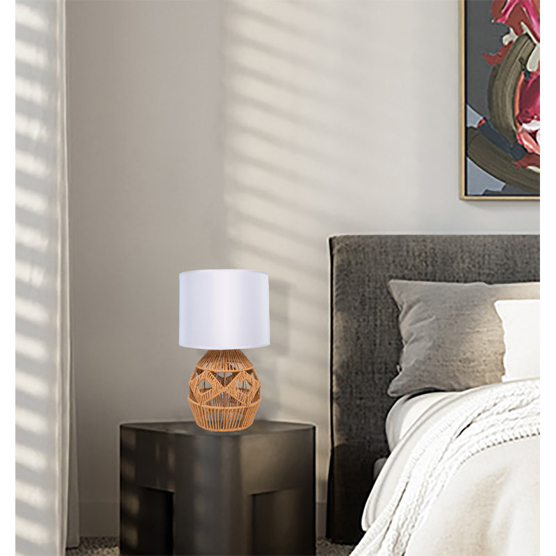 Burnstad Wicker/Rattan Table Lamp