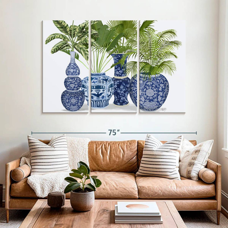 Harnek Chinoiserie Vase Group I, 42" H x 65" W
