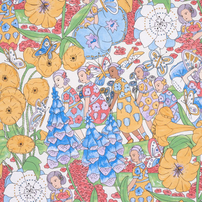 Schumacher x Clements Ribeiro Fairie Garden Wallpaper