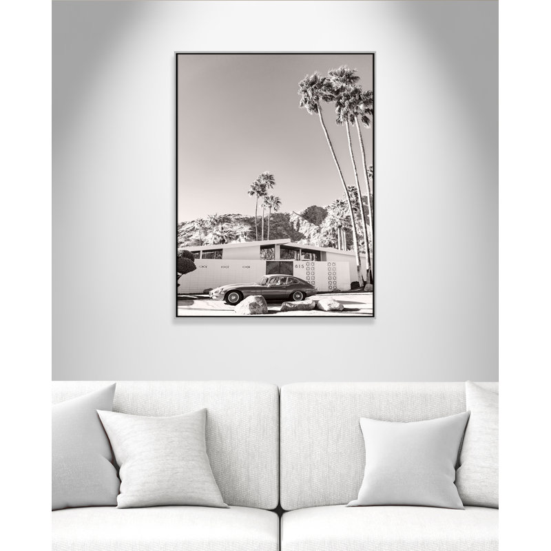 Palm Springs Ride; Imprimé par Young, Flottant argenté, H 49,5 po x l 37,5 po