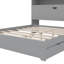 Full-Size Timber Platform Bed, Features Built-In USB Ports, Storage Headboard, And Underbed Drawers-1973633140