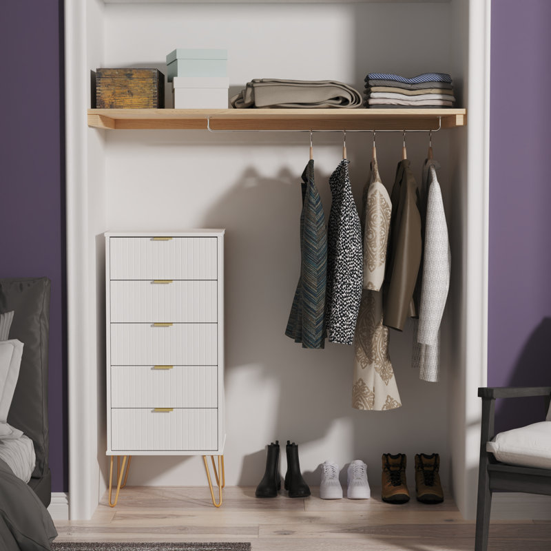 Bentancourt 45cm W Manufactured Wood Bedside Table
