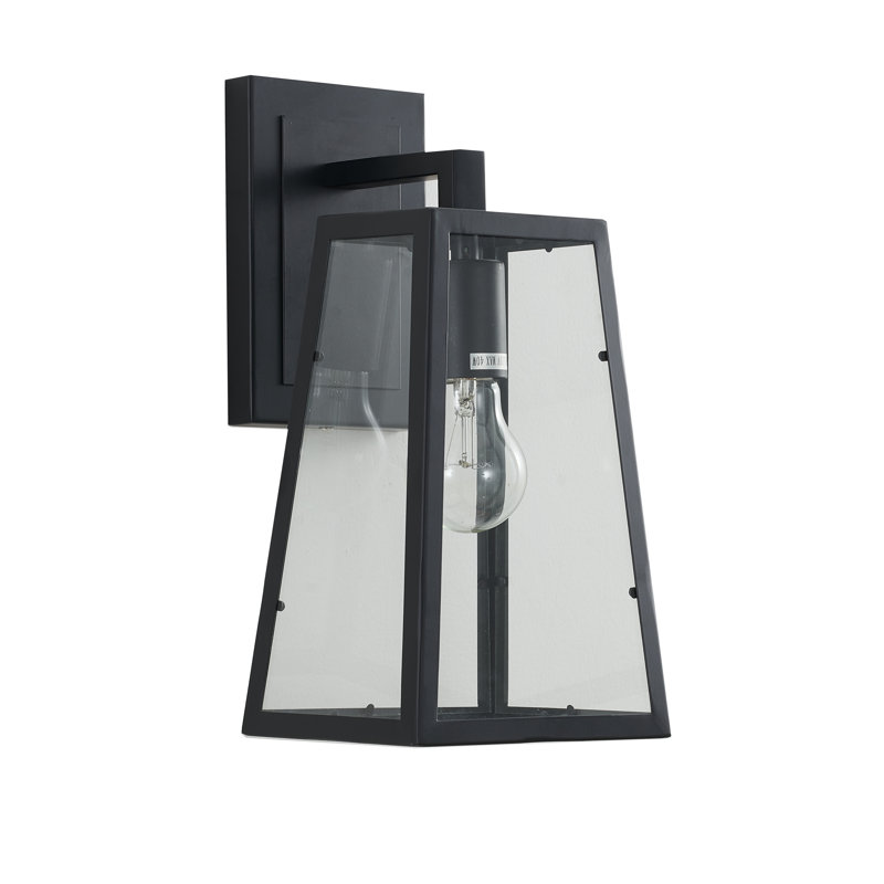 Applique murale lanterne en verre Wilmore