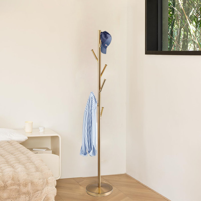 Coat Rack Freestanding, Gold
