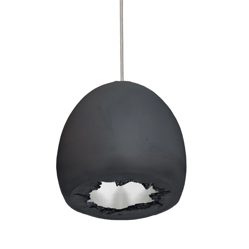 Geode 1 - Light Pendant, No, Black/Silver, Silver/Black