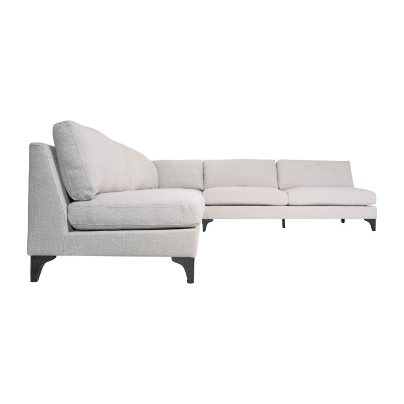 Canapé modulaire neutre neutre beige - 122 po x 122 po x 35 po