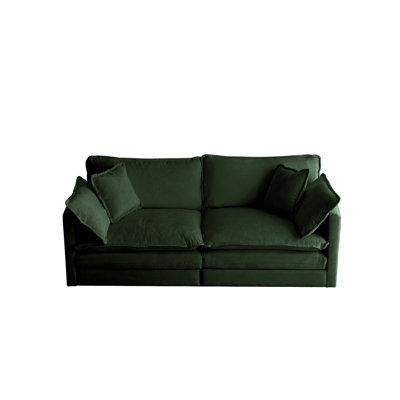 For Home Living Room - Chenille 2, Solid Wood Frame, Luxury Cushions Modern 2 Chenille, High Breathable Fabric