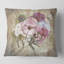 Carré, Iris Bouquet Floral Design - Coussin décoratif à imprimé traditionnel-60158321