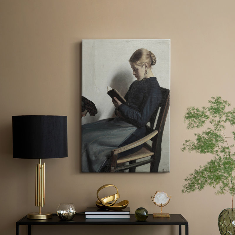 «Vintage Portrait Print LII» - galerie enveloppée de cavas, H 27 po x l 18 po