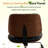 Ergonomic Adjustable Height Armless Task Chair With Wheels, Pu Leather Modern Mid Back Office Chair-1043423443