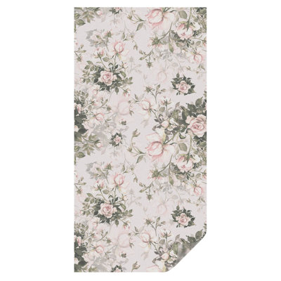 Floral Stained Glass Decorative Film Beauty, Privacy Window Adhesive – 50×100 Cm