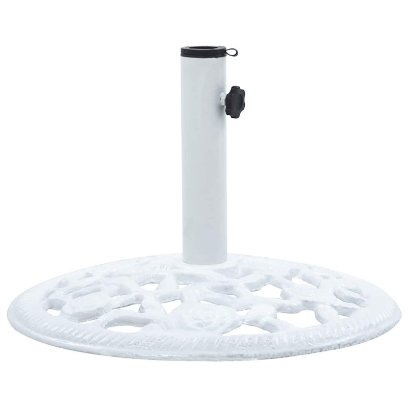 Support de patio extérieur en fonte blanche, Blanc