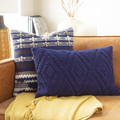 Merdo Cotton Solid Color Lumbar Pillow Cover