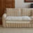 Striped Linen Washable Straight Sofa